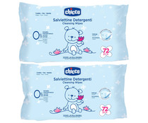 Toallitas humedad para bebé, sin alcohol y sin jabón CHICCO 72 uds. Toallitas humedad para bebé, sin alcohol y sin jabón CHICCO 72 uds.