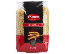 Pasta fideos cabellín  ROMERO paquete de 500 gramos.