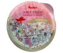 Pizza de jamón y queso cocida en horno de piedra PRODUCTO ALCAMPO 405 g.
