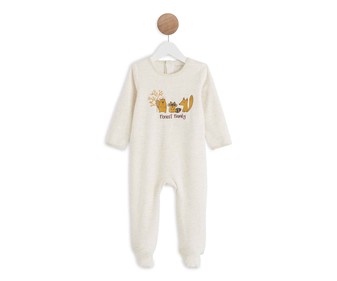 Pijama pelele de terciopelo para bebé IN EXTENSO, talla 92. Pijama pelele de terciopelo para bebé IN EXTENSO, talla 92.