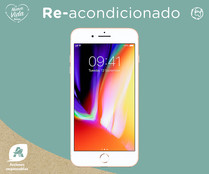 Smartphone 13.97cm (5,5") iPhone 8 Plus oro (REACONDICIONADO), Chip A11 Bionic, 64GB, 12Mpx, vídeo en 4K, iOS 11.