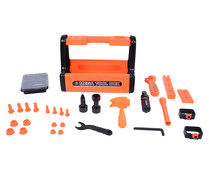 Set de caja de herramientas con 32 herramientas de juguete, ONE TWO FUN ALCAMPO.