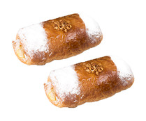 Napolitana rellena de crema, 2 uds, 165g.