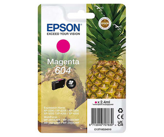 Cartucho de tinta EPSON 604 XP-2200/05, color magenta. Cartucho de tinta EPSON 604 XP-2200/05, color magenta.