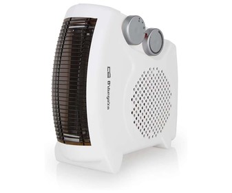 Calefactor Orbegozo Fh 5040 2 posiciones interior 2000 w fh5040 2000w en 1 termostato regulable de calor ventilador negro