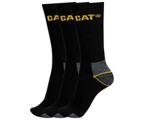 Pack de 3 pares de calcetines CATERPILLAR, color negro, talla 41/45.