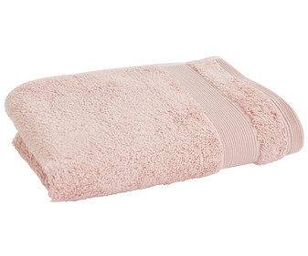 Toalla lisa de tocador color rosa, 650g/m², ACTUEL. Toalla lisa de tocador color rosa, 650g/m², ACTUEL.