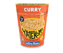 Fideos Orientales con sabor a curry YATEKOMO 61 g. 