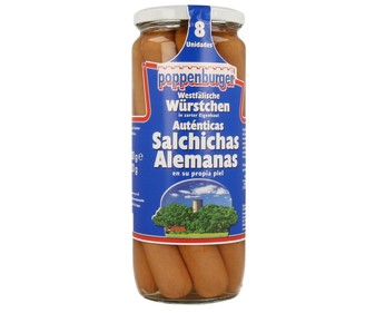 Salchichas alemanas frasco de 720 gramos Salchichas alemanas frasco de 720 gramos