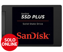 Disco sólido SSD interno 480GB SANDISK Plus SDSSDA-480G-G26, tamaño 2,5".