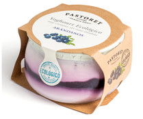 Yogurt de arándanos, ecológico PASTORET, 135 g.