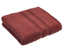 Toalla de lavabo, 100% algodón, densidad de 500g/m², color granate, ACTUEL.