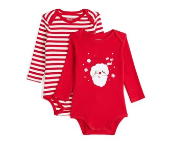 Lote de 2 bodies Navideños para bebé IN EXTENSO, talla 92. Lote de 2 bodies Navideños para bebé IN EXTENSO, talla 92.