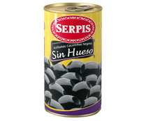 Aceituna negra cacereña sin hueso SERPIS 150 g.
