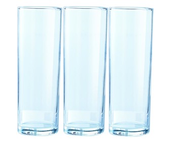 Pack de 3 vasos de tubo, con capacidad de 31,5 centilitros LUMINARC. Pack de 3 vasos de tubo, con capacidad de 31,5 centilitros LUMINARC.