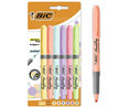 Marcadores pastel punta ajustable - Colores surtidos, blíster de 6 unidades, BIC.