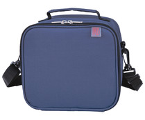 Bolsa porta alimentos color azul más 2 tapers herméticos, de 0,6 y 0,8l., Quick IRIS.