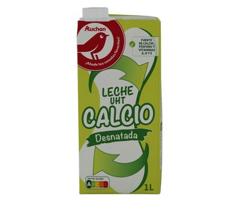 Leche desnatada de vaca, enriquecida con calcio PRODUCTO ALCAMPO 1 l. Leche desnatada de vaca, enriquecida con calcio PRODUCTO ALCAMPO 1 l.
