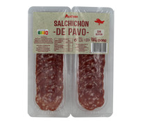 Salchichón de pavo cortado en lonchas PRODUCTO ALCAMPO 100 g.