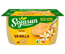 Especialidad de soja con sabor a vainilla SOJASUN 4 x 100 g.