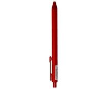 Bolígrafo de color rojo de tacto goma. PRODUCTO ECONÓMICO ALCAMPO.