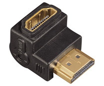 Adaptador QILIVE de HDMI macho a HDMI hembra, terminales dorados.