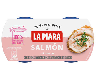 Paté de salmón LA PIARA Sólo Natural 2 ud x 77 g. Paté de salmón LA PIARA Sólo Natural 2 ud x 77 g.