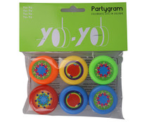 Pack de 6 yo-yo para relleno de piñatas, PARTYGRAM.