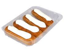 Eclairs rellenos de crema de vainilla 260 gr pack de 4 uds Eclairs rellenos de crema de vainilla 260 gr pack de 4 uds