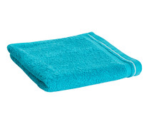 Toalla de lavabo 100% algodón, color azul, 450 g/m², ACTUEL.