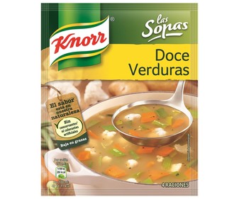 Sopa de verduras KNORR sobre de 41 g. Sopa de verduras KNORR sobre de 41 g.