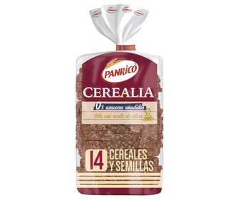 Pan de molde de cereales y semillas (14) 435 g.