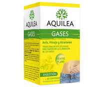 Complemento alimenticio en comprimidos masticables de sabor menta, que facilita la digestión AQUILEA Gases 60 uds.