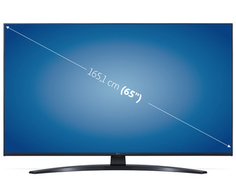 Televisión 165,1 cm (65") LED LG 65UQ91006LA 4K, HDR 10 PRO, SMART TV, WIFI, BLUETOOTH, TDT T2, USB reproductor y grabador, 3HDMI, 50HZ.
