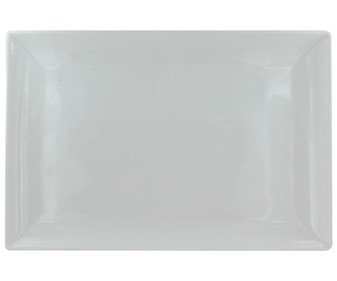 Fuente de porcelana, diseño rectangular color blanco, Khel Grande, 36x24x0,2cm. GSMD. Fuente de porcelana, diseño rectangular color blanco, Khel Grande, 36x24x0,2cm. GSMD.