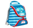 Mochila preescolar diseño de robot, color azul y rojo, PRODUCTO ALCAMPO, 24x25x13cm.