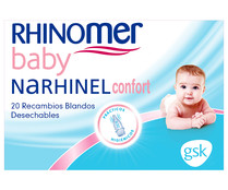 Recambios blandos desechables con filtro absorbente RHINOMER baby 20 uds.