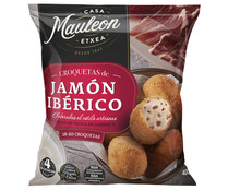 Croquetas de jamón ibérico, elaboradas al estilo artesano CASA MAULEON 400 g.