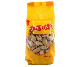 Almendra con cáscara tostada AUCHAN, bolsa de 150 gramos. Almendra con cáscara tostada AUCHAN, bolsa de 150 gramos.