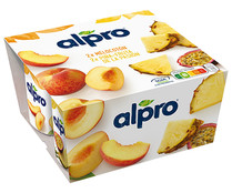 Especialidad de soja fermentada con melocotón (2) o piña-fruta de la pasión (2) ALRPO 4 x 125 g.