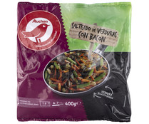 Salteado de verduras con bacon PRODUCTO ALCAMPO 400 g..