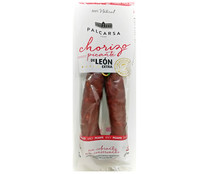 Chorizo de León, ahumado y picante, sin gluten y de categoria extra PALCARSA 325 g. 