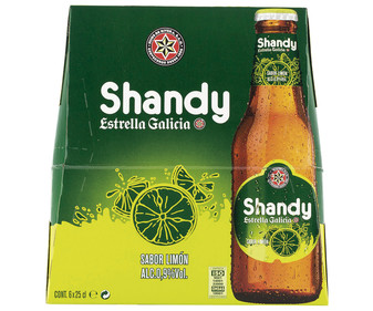 Cerveza con limón sin alcohol botella de 25 cl. pack de 6 uds Cerveza con limón sin alcohol botella de 25 cl. pack de 6 uds