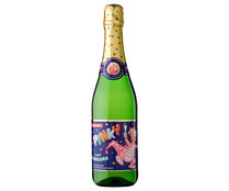 Bebida refrescante sin alcohol y con sabor a manzana PINKY botella de 75 cl.