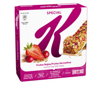 Barritas de cereales con frutos rojasKELLOGG´S SPECIAL K pack  6 uds.x 21,5 g.