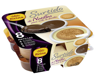 Natillas surtidas pack de 8 unidades de 125 gramos Natillas surtidas pack de 8 unidades de 125 gramos
