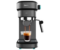 Cafetera espresso CECOTEC Cafelizzia 890 Dark, presión 20 bar, vaporizador, Modo Auto 1-2 cafés, calienta tazas.