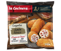 Croquetas artesanas de jamón ibérico (100% nacional) LA COCINERA Recetas artesanas 400 g.