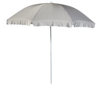 Sombrilla de jardín de acero y poliéster con barra inclinable, 2,4x2,25m. GARDEN STAR ALCAMPO.