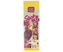 Barritas para cotorras con sabor a frutas RIGA STICKY 2 barritas de 140 gr, Barritas para cotorras con sabor a frutas RIGA STICKY 2 barritas de 140 gr,
